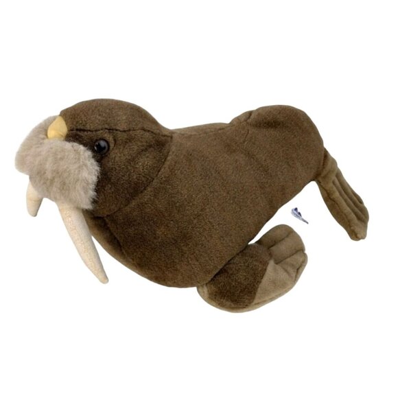 16 inch Vintage Walrus Stuffed Aquatic Ocean Sealife Animal by A and A Plush - Picture 3 of 13